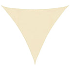 W2B VidaXL Sun Sail Cream High-Density Polyethylene (HDPE) Rectangle Shape UV Finished Canvas Shade Sail for Camping Roll Packed