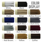 1 Pair Outdoor Strong Round Shoelaces Sneaker Shoe laces High Top Walking Hiking Boot Laces Shoes Strings Quality Bold Shoelace