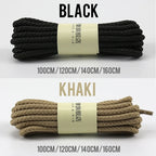1 Pair Outdoor Strong Round Shoelaces Sneaker Shoe laces High Top Walking Hiking Boot Laces Shoes Strings Quality Bold Shoelace