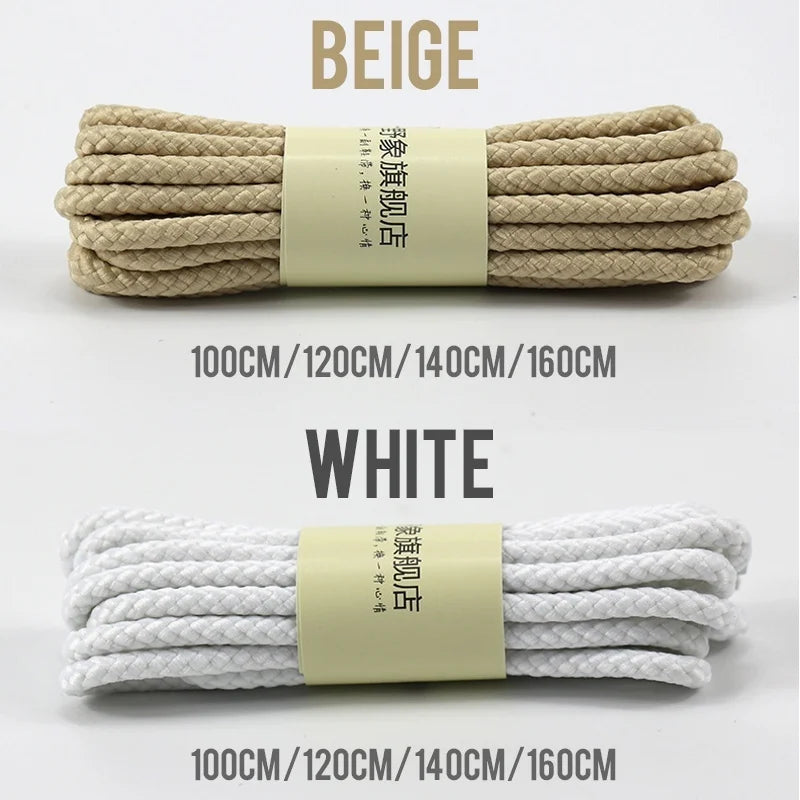 1 Pair Outdoor Strong Round Shoelaces Sneaker Shoe laces High Top Walking Hiking Boot Laces Shoes Strings Quality Bold Shoelace