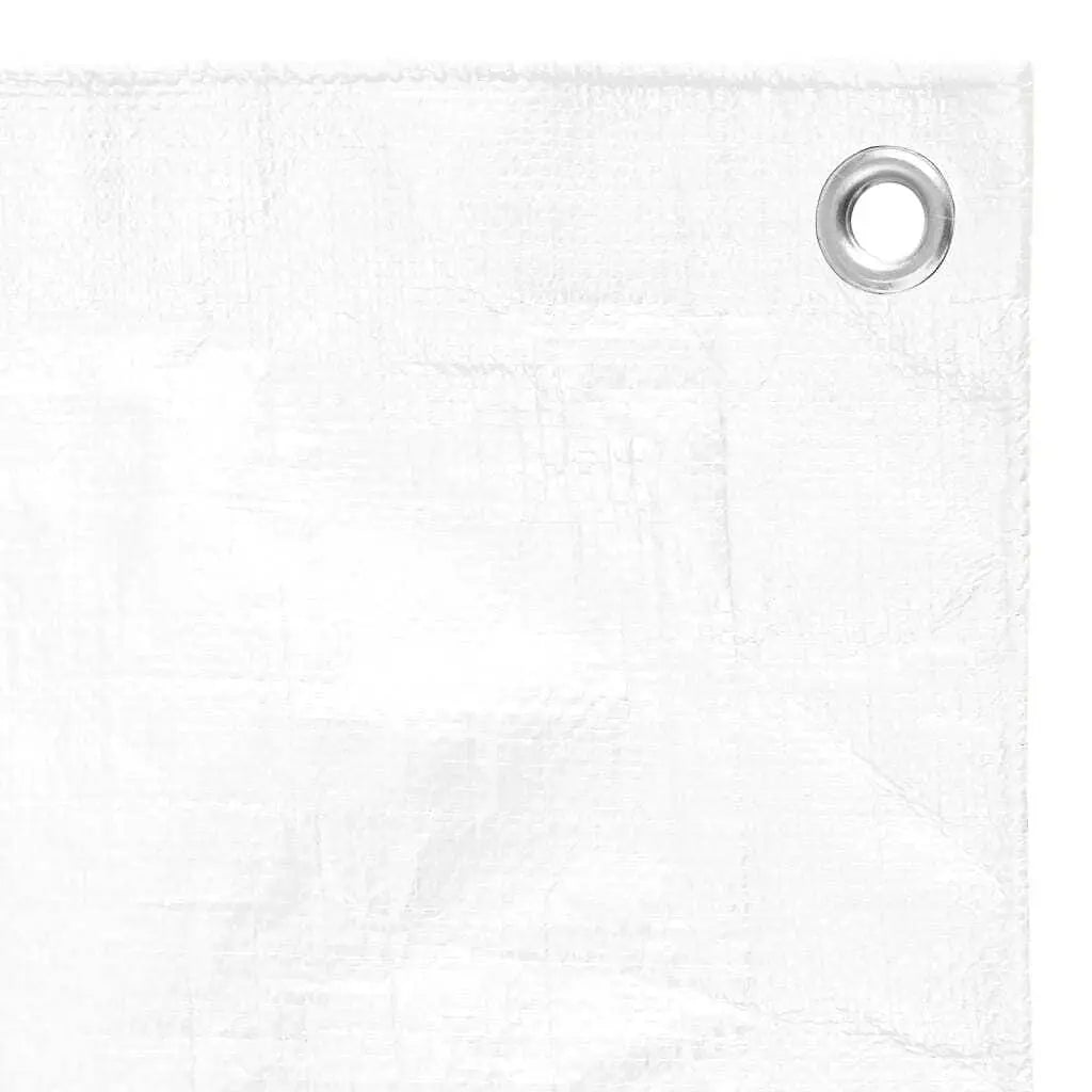 W2B VidaXL 0.6 Oz/ft² 13.1'x13.1' White HDPE Tarpaulin for Camping Furniture