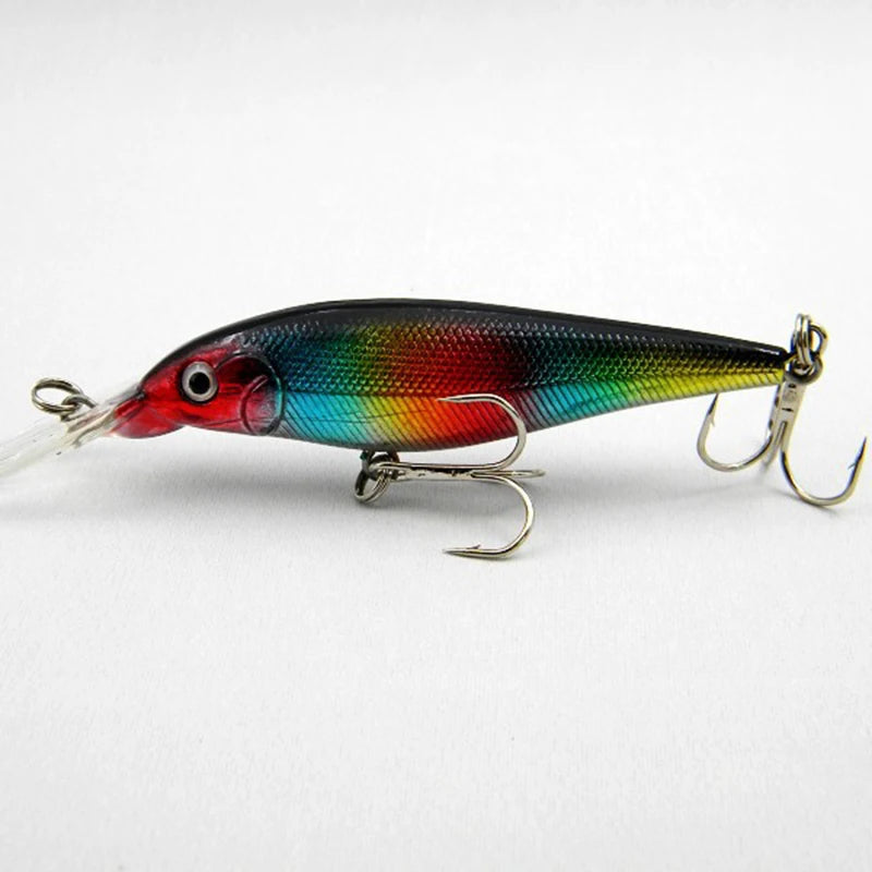 cheap fishing lures supplies 10 PCS Fake Fish Lure Set Wobbler Baits with Built-in Bell Hard Fishin – Great Gear Supply
