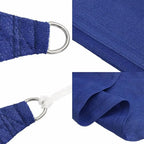 W2B VidaXL Sunshade Sail 1.75 Oz/ft² Blue 8.2x13.1' HDPE Outdoor Patio Garden & Camping Shade Sail UV Woven Technique