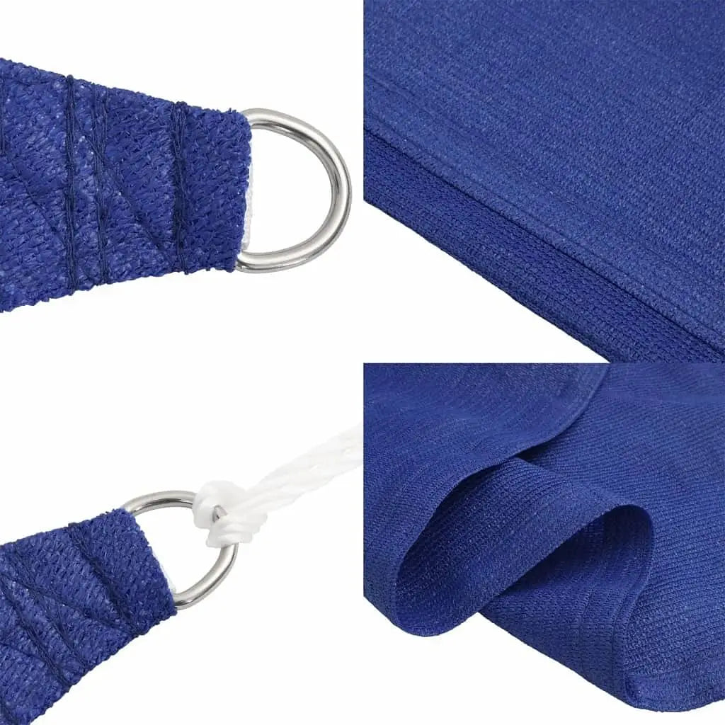 W2B VidaXL Sunshade Sail 1.75 Oz/ft² Blue 8.2x13.1' HDPE Outdoor Patio Garden & Camping Shade Sail UV Woven Technique