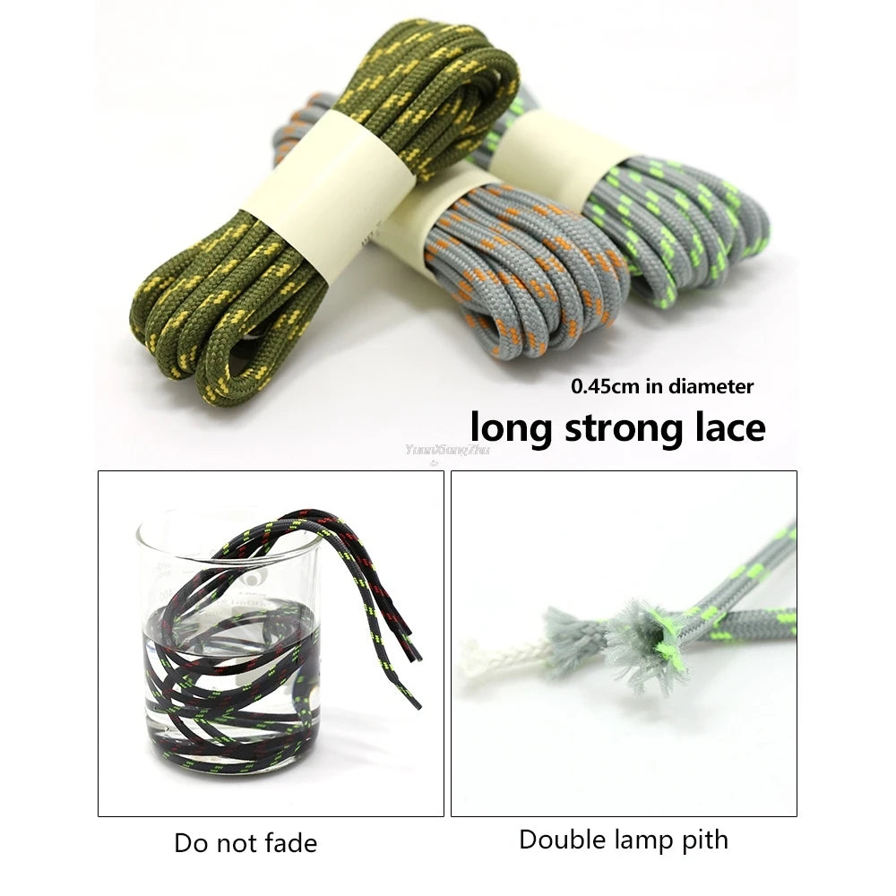 1 Pair Quality Round Shoe Laces Sneaker Shoelaces High Top Outdoor Walking Hiking Boot Laces Shoes Strings 100/120/140/160cm