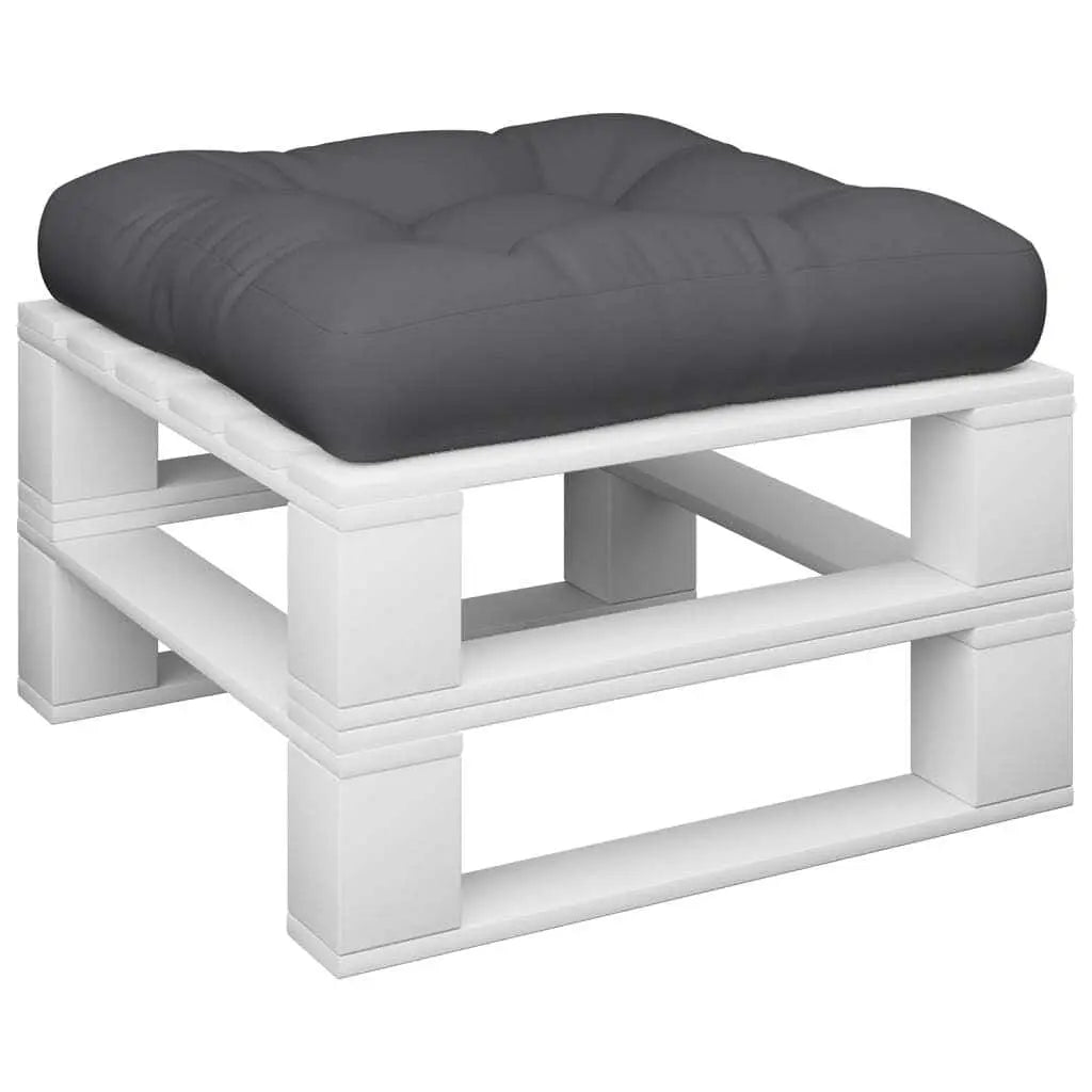 W2B VidaXL Outdoor Cushion 100% Polyester Waterproof Grey 22.8\" X 22.8\" X 3.9\" for Camping and Sleeping