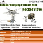 Adjustable mini Camping accessories portable camping gas Stove