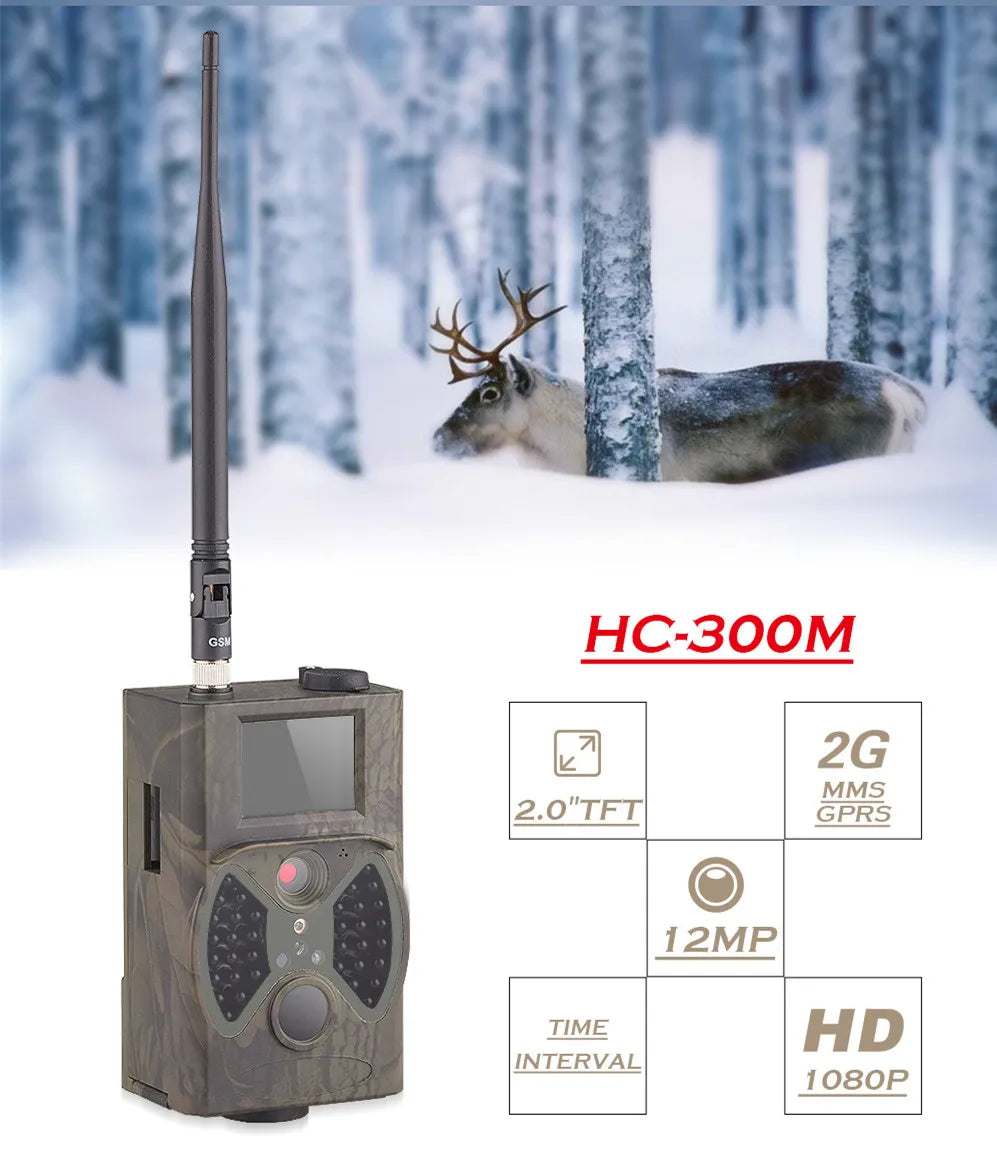 IR  Celluar Trail Camera 16MP 1080P Photos