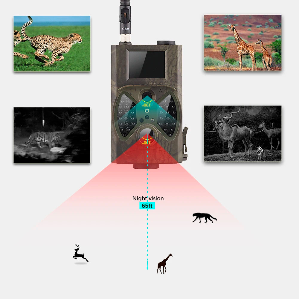 IR  Celluar Trail Camera 16MP 1080P Photos