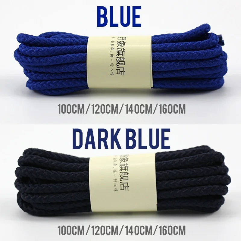 1 Pair Outdoor Strong Round Shoelaces Sneaker Shoe laces High Top Walking Hiking Boot Laces Shoes Strings Quality Bold Shoelace