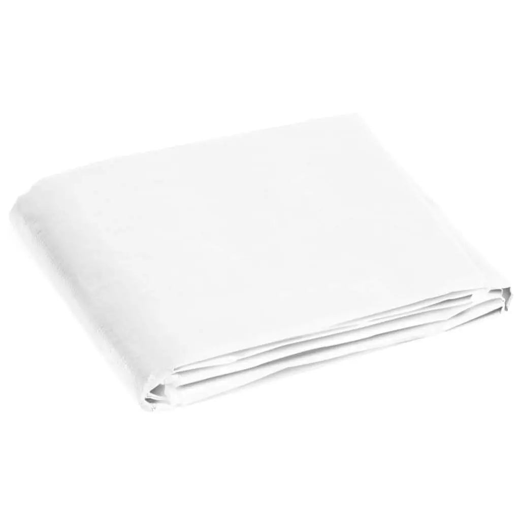 W2B VidaXL 0.6 Oz/ft² 13.1'x13.1' White HDPE Tarpaulin for Camping Furniture