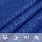 W2B VidaXL Sunshade Sail 1.75 Oz/ft² Blue 8.2x13.1' HDPE Outdoor Patio Garden & Camping Shade Sail UV Woven Technique
