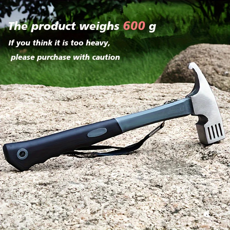 Heavy-Duty Multifunctional Camping Hammer