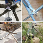 Portable Outdoor Barbecue Tripod Hanging Rack