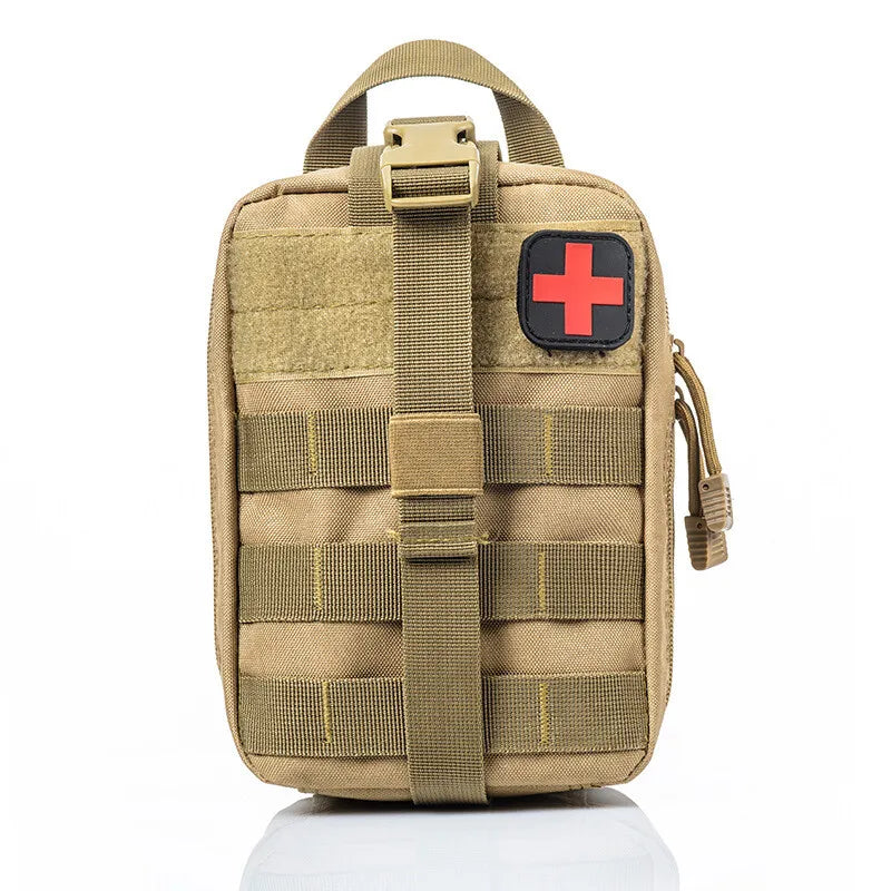 1000D Molle Ifak Pouch Rip Away Tactical Away Medical Pouch Empty Military First Aid Pouch Bag Only for Camping Hiking Travel