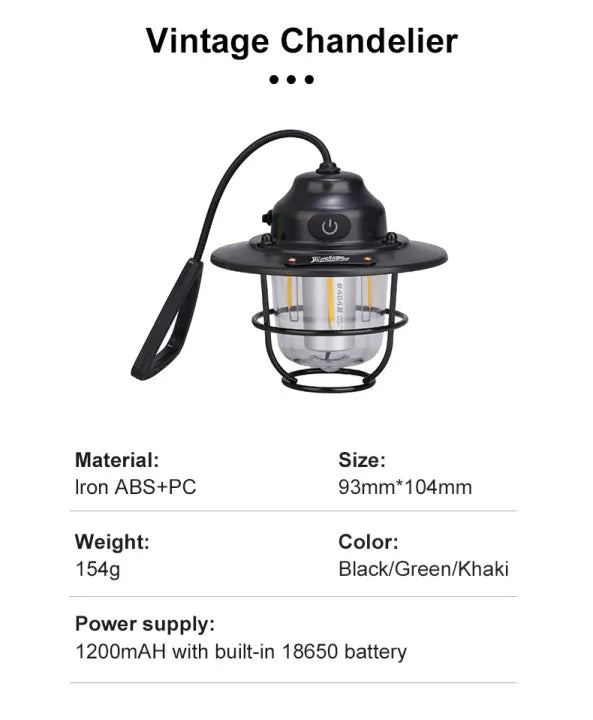 Portable Camping Lamp, Emergency Light
