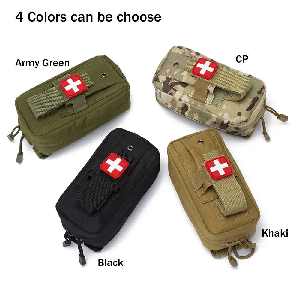 First Aid Pouch EMT IFAK Medical Pouch Waist Pack Utility Tool Pouch EDC Pouch Outdoor 1000D Tourniquet Holder