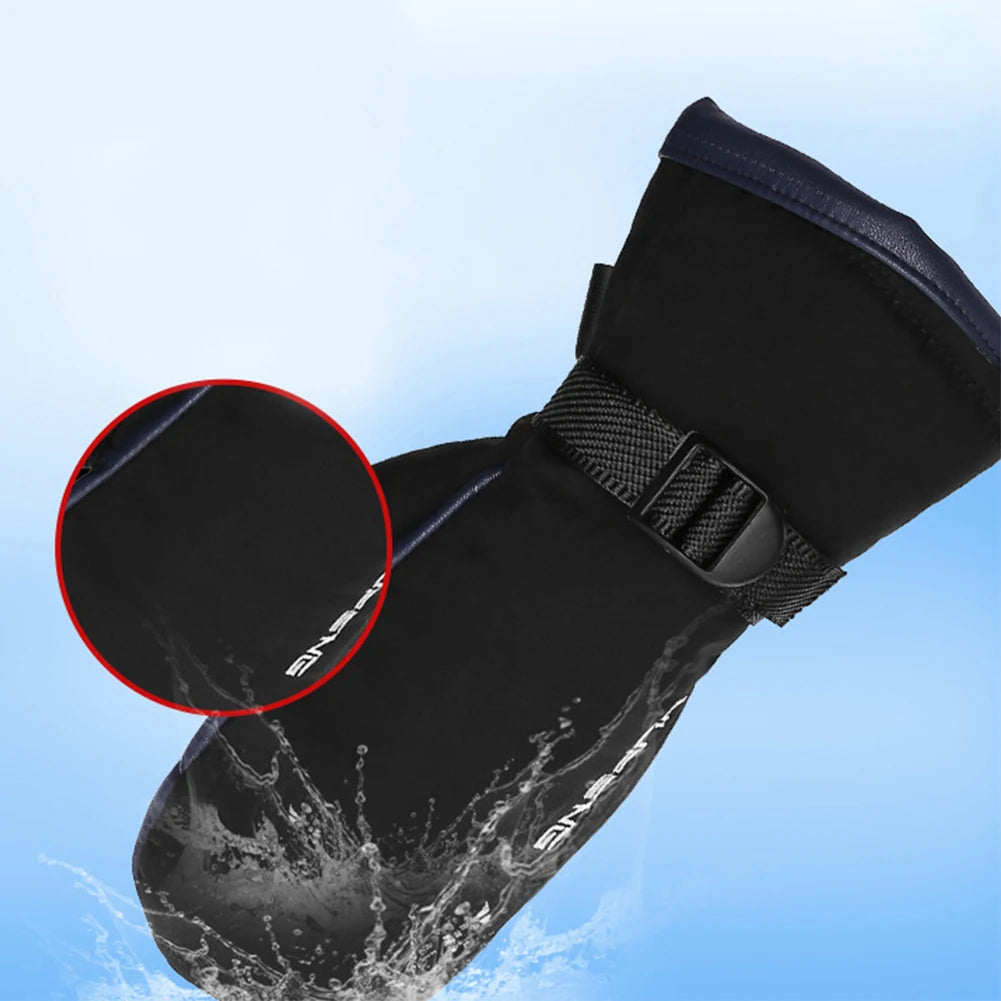Electric Heated Gloves Motorcycle Winter Moto Heated Gloves Warm Waterproof Rechargeable Heating Thermal Gloves For Snowmobile