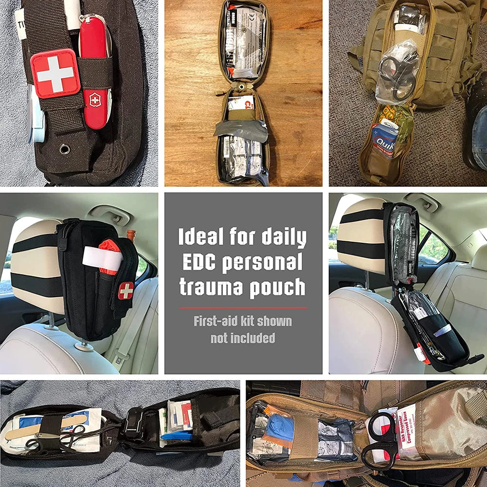 Tactical Medical First Aid Kit Rip-away EMT IFAK Survival Molle Pouch Empty Bag 1000D Tourniquet Holder Waist Bag