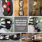 Tactical Medical First Aid Kit Rip-away EMT IFAK Survival Molle Pouch Empty Bag 1000D Tourniquet Holder Waist Bag