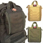 Tactical Molle First Aid Kid Bag Utility Pouch Outdoor Hiking Hunting Emergency Medical Bag Waist Pack Survival Medic Bag