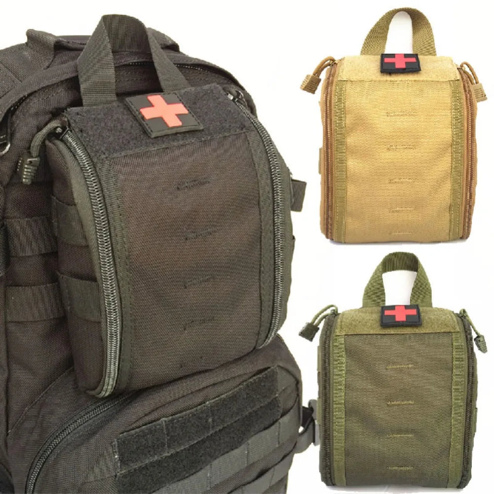 Tactical Molle First Aid Kid Bag Utility Pouch Outdoor Hiking Hunting Emergency Medical Bag Waist Pack Survival Medic Bag