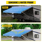 RV Awning 19' Camper Awning Fabric Trailer Awning Canopy Patio Camping Car Awning Durable 15oz Vinyl Roller Tube for RV Van SU