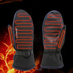 Electric Heated Gloves Motorcycle Winter Moto Heated Gloves Warm Waterproof Rechargeable Heating Thermal Gloves For Snowmobile