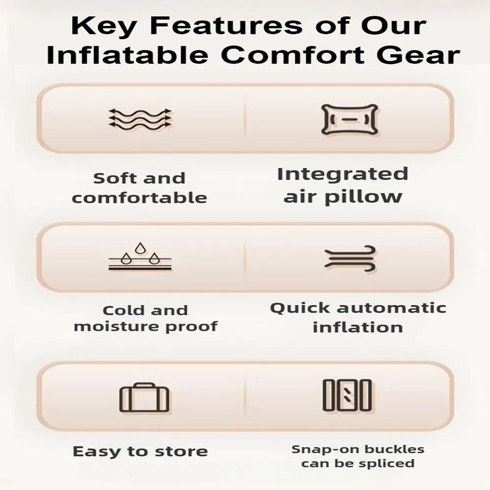 Automatic Inflatable Mattress for Outdoor Camping