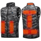 9 Heated Vest Zones Electric Heated Jackets Men Women Sportswear Heated Coat Graphene Heat Coat USB Heating Jacket For Camping