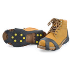 1Pair 10 Teeth Snow Ice Claw Climbing Anti-Slip Ice Grips Shoe Spikes Crampon Cleats Sport Shoes Cover for Walking Hiking Boots