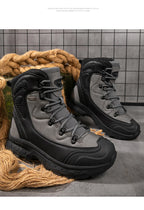 Men's mountain climbing motorcycle boots, outdoor hiking boots, fashionable boots