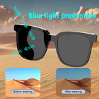 Smart glasses, intelligent noise reduction, can answer/make calls, touch voice assistant, unisex, blue light blocking glasses