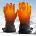 Motorcycle Heated Gloves Winter Motorcycle Waterproof Touch Screen Ski Heated Gloves 3 Gear Temperature Heating Thermal Gloves