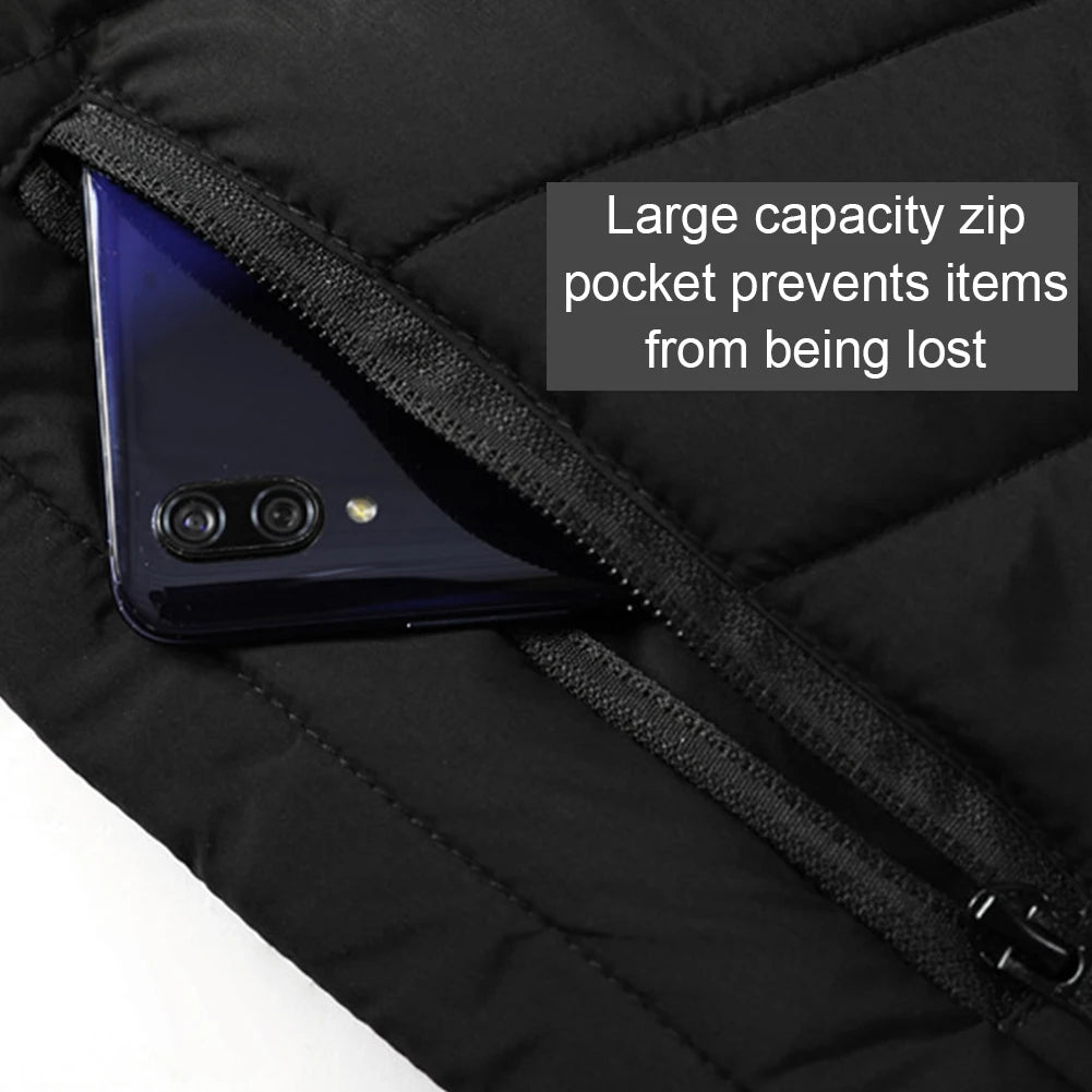 9 Heated Vest Zones Electric Heated Jackets Men Women Sportswear Heated Coat Graphene Heat Coat USB Heating Jacket For Camping