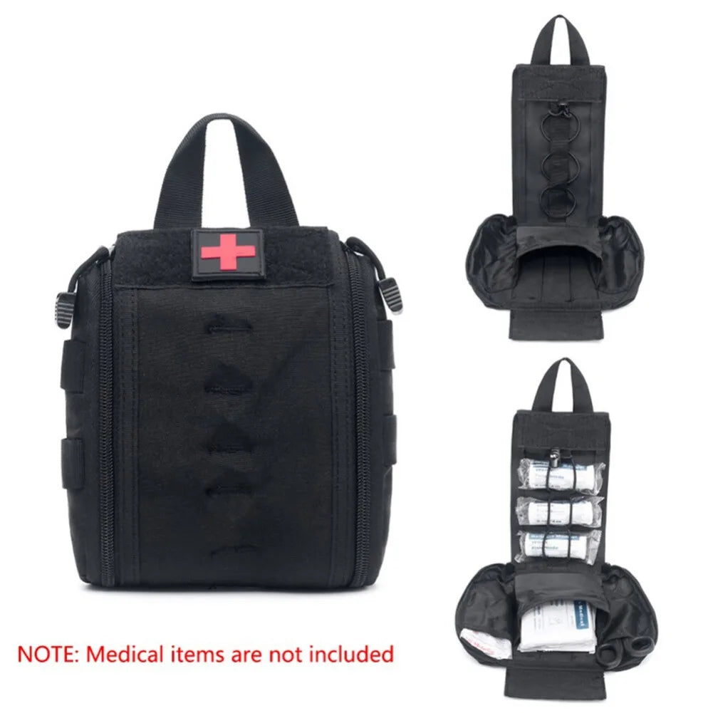 Tactical Molle First Aid Kid Bag Utility Pouch Outdoor Hiking Hunting Emergency Medical Bag Waist Pack Survival Medic Bag