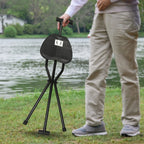 Walking Stick Cane Chair Folding Cane with Seat 35.4 Inches Tall and Supports up to 249.12lbs