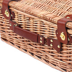 Blue and White Outdoor Picnic Household Storage Basket  Suitable for Excursions, Camping, Hiking, Picnics, Outdoor Parties