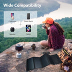 28W Portable Solar Panel 5VFolding Solar Panel 2 USB Ports Phone Charger