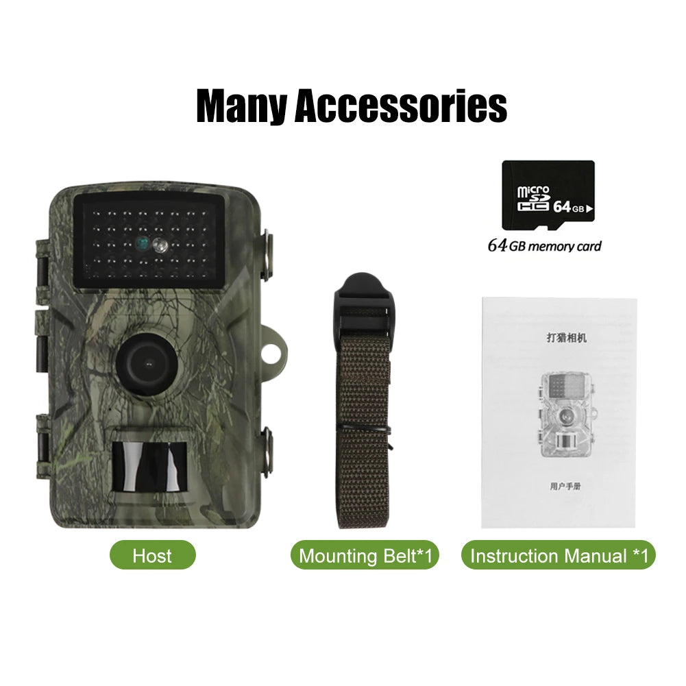 Hunting Trail Camera 16MP 1080P 940nm Infrared Night Vision Motion Activated