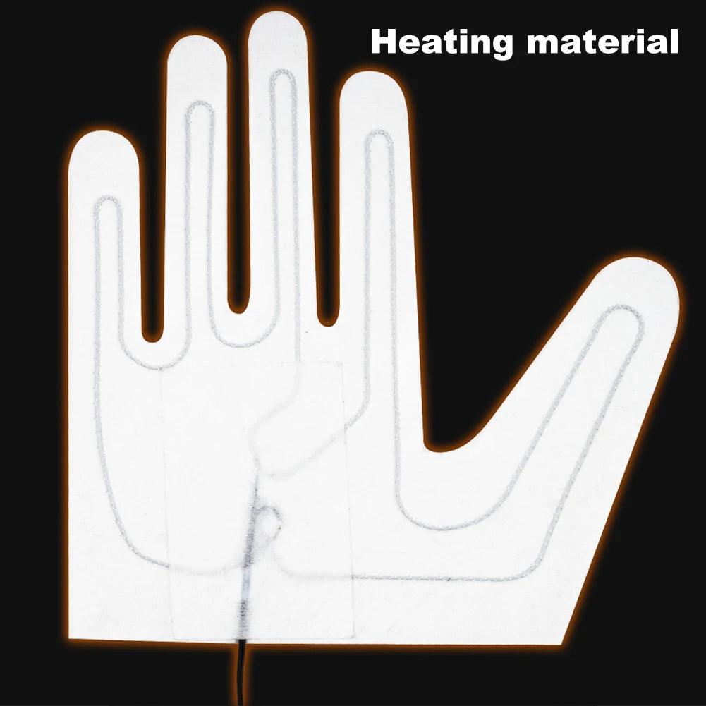 Motorcycle Heated Gloves Winter Motorcycle Waterproof Touch Screen Ski Heated Gloves 3 Gear Temperature Heating Thermal Gloves