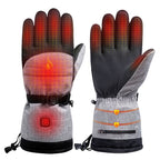 1Pair Heated Gloves Anti-Slip Electric Winter Heating Gloves Rechargeable Waterproof for Outdoor Climbing Hiking Skiing Cycling