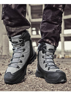 Men's mountain climbing motorcycle boots, outdoor hiking boots, fashionable boots
