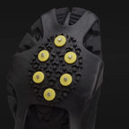 1Pair 10 Teeth Snow Ice Claw Climbing Anti-Slip Ice Grips Shoe Spikes Crampon Cleats Sport Shoes Cover for Walking Hiking Boots