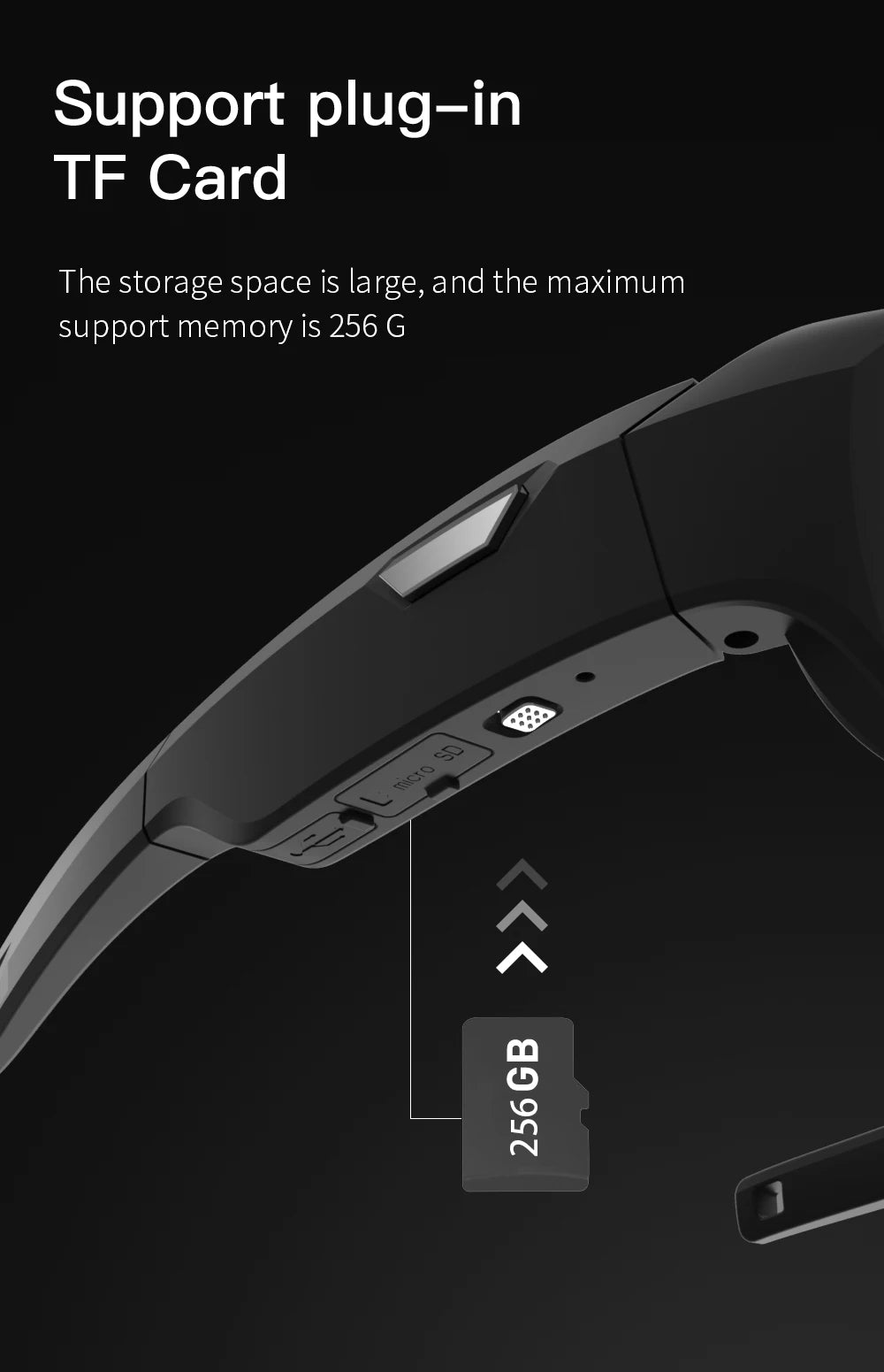 4K Video Glasses HD Smart Glasses Sports Outdoor Portable Motorcycle And Bicycle Recorder Camera 2hour Video Recording Time