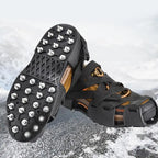 Crampons For Hiking Boots 32-Spikes Crampons Ice Cleats Traction Snow Grips Winter Ice Snow Grips Traction Cleats For Walking