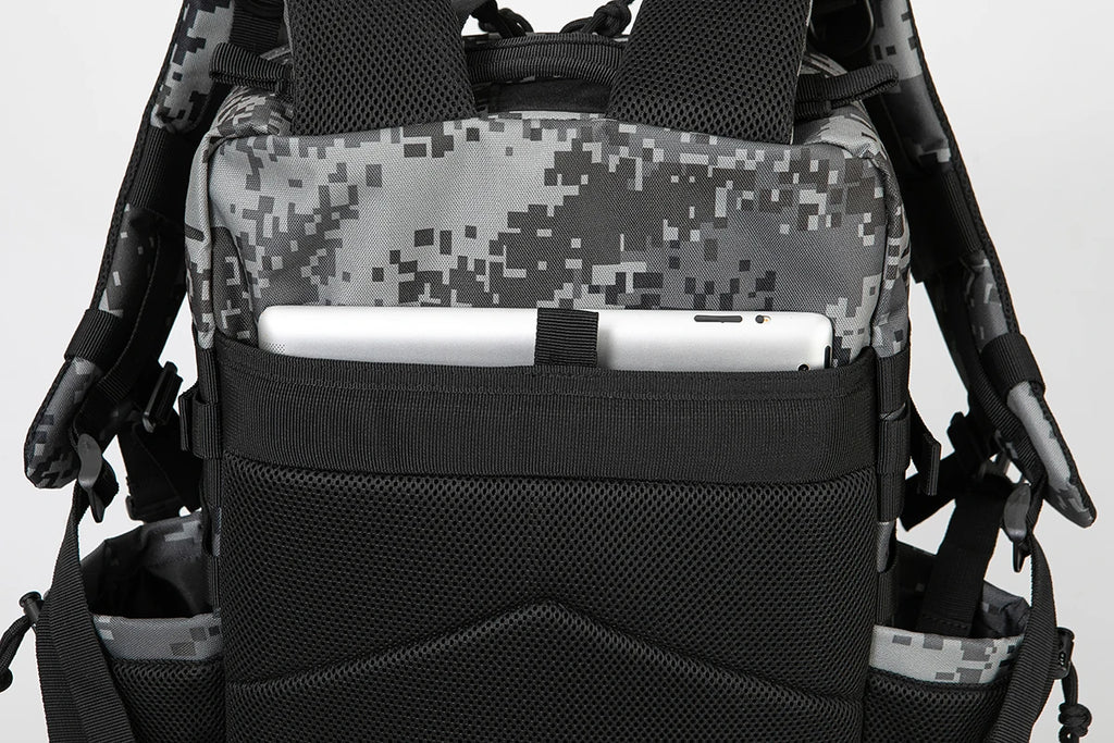 45L Tactical Backpack Hunting Rucksack with Dual Cup Holders  Outdoor camping equipment back pack