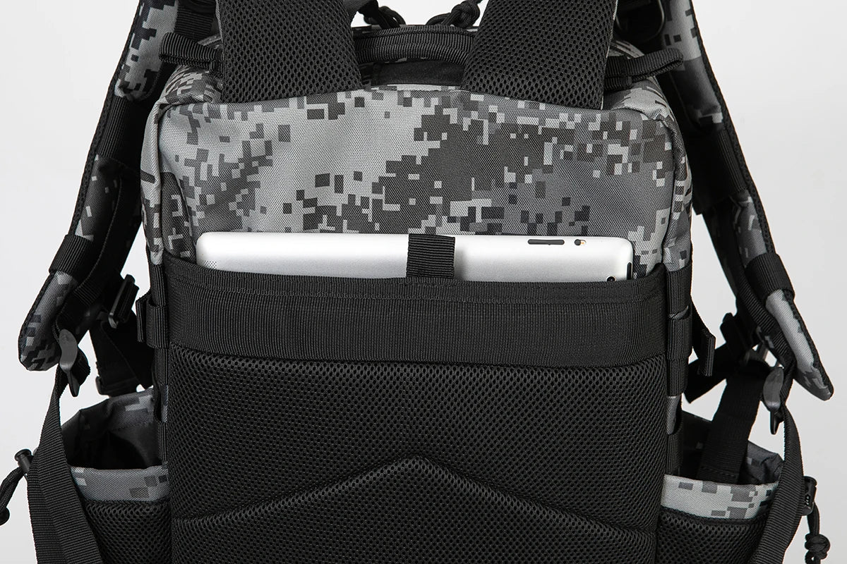 45L Tactical Backpack Hunting Rucksack with Dual Cup Holders  Outdoor camping equipment back pack