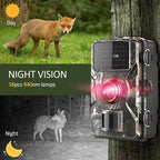 Hunting Trail Camera 16MP 1080P 940nm Infrared Night Vision Motion Activated