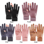 Touch Screen Gloves Non-Slip USB Rechargeable Windproof Warmer 2 Finger Heated Gloves Heated Motorcycle Gloves for Women Men